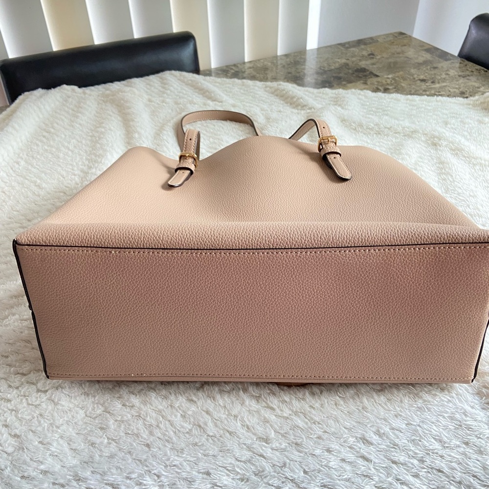 Coach Tote Molly Beige Leather Shoulder Bag Available A4 Storage - Picture 3 of 7